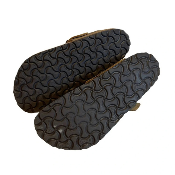 Birkenstock GIZEH NATURAL LEATHER OILED slides sandals 36 5 - Picture 3 of 10